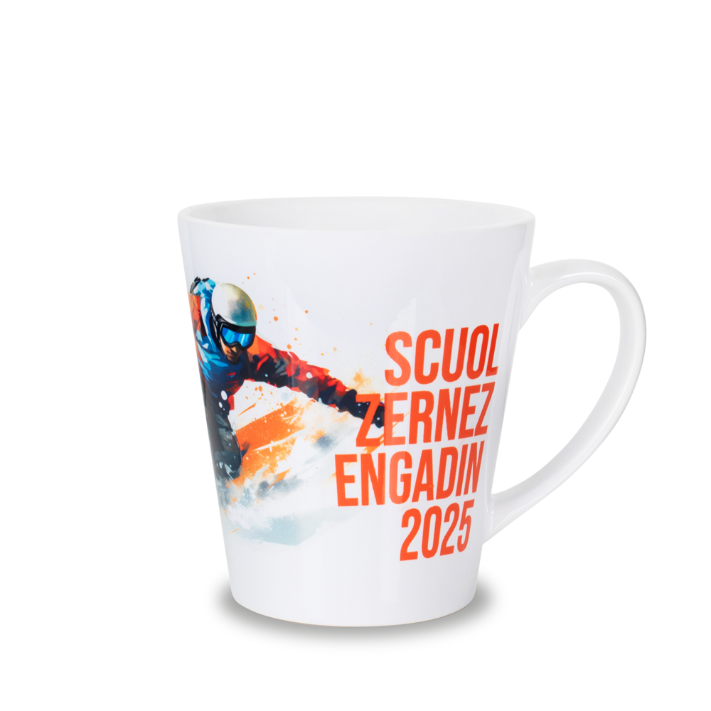 Form 793 Keramiktasse Sublimation weiss, konisch