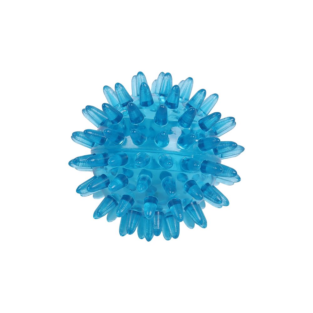 Igelball / Massageball 60mm/Blau transparent (neutral)