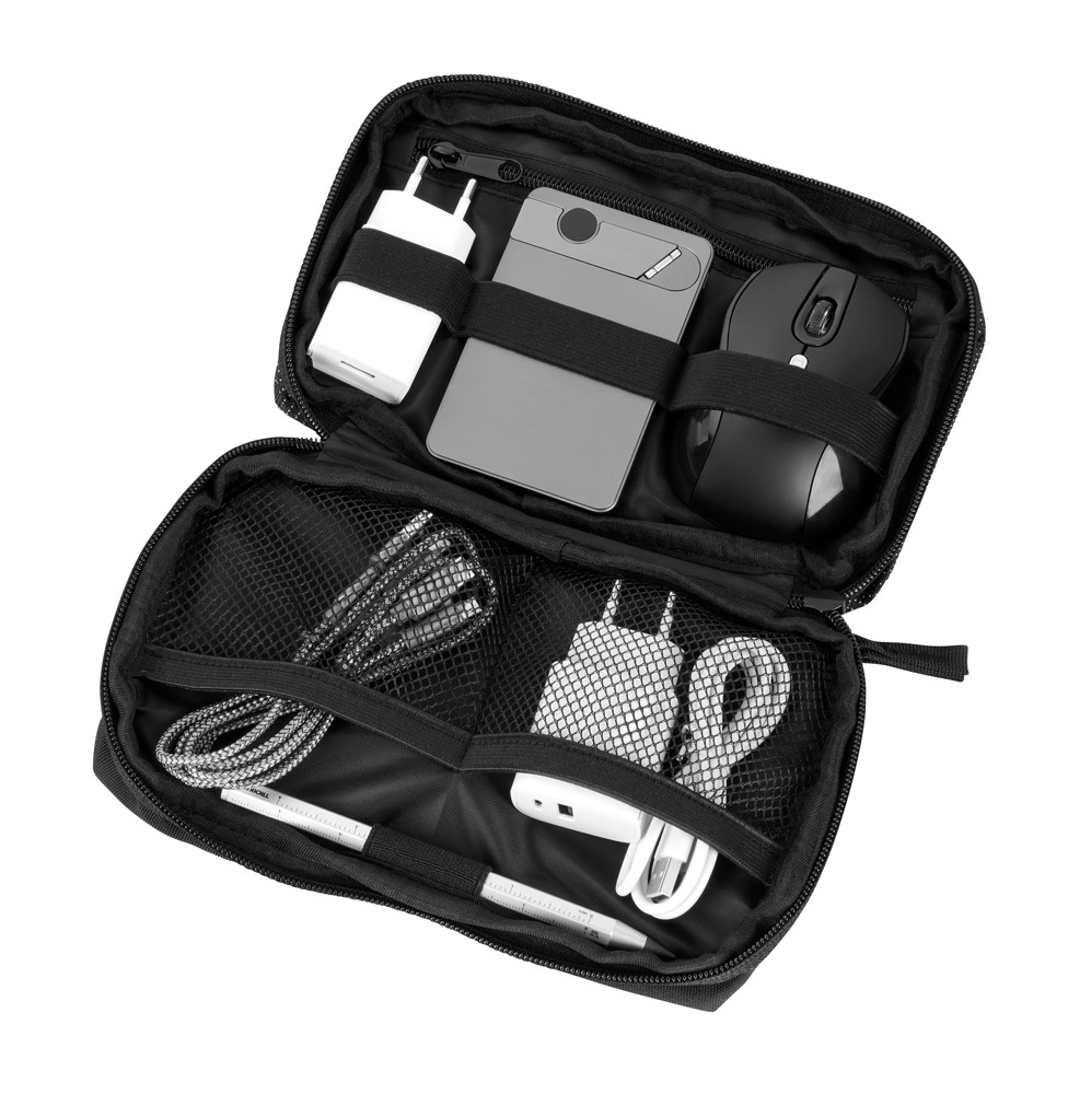 TROIKA Kabeltasche NIGHT SPARK TECH ORGANIZER