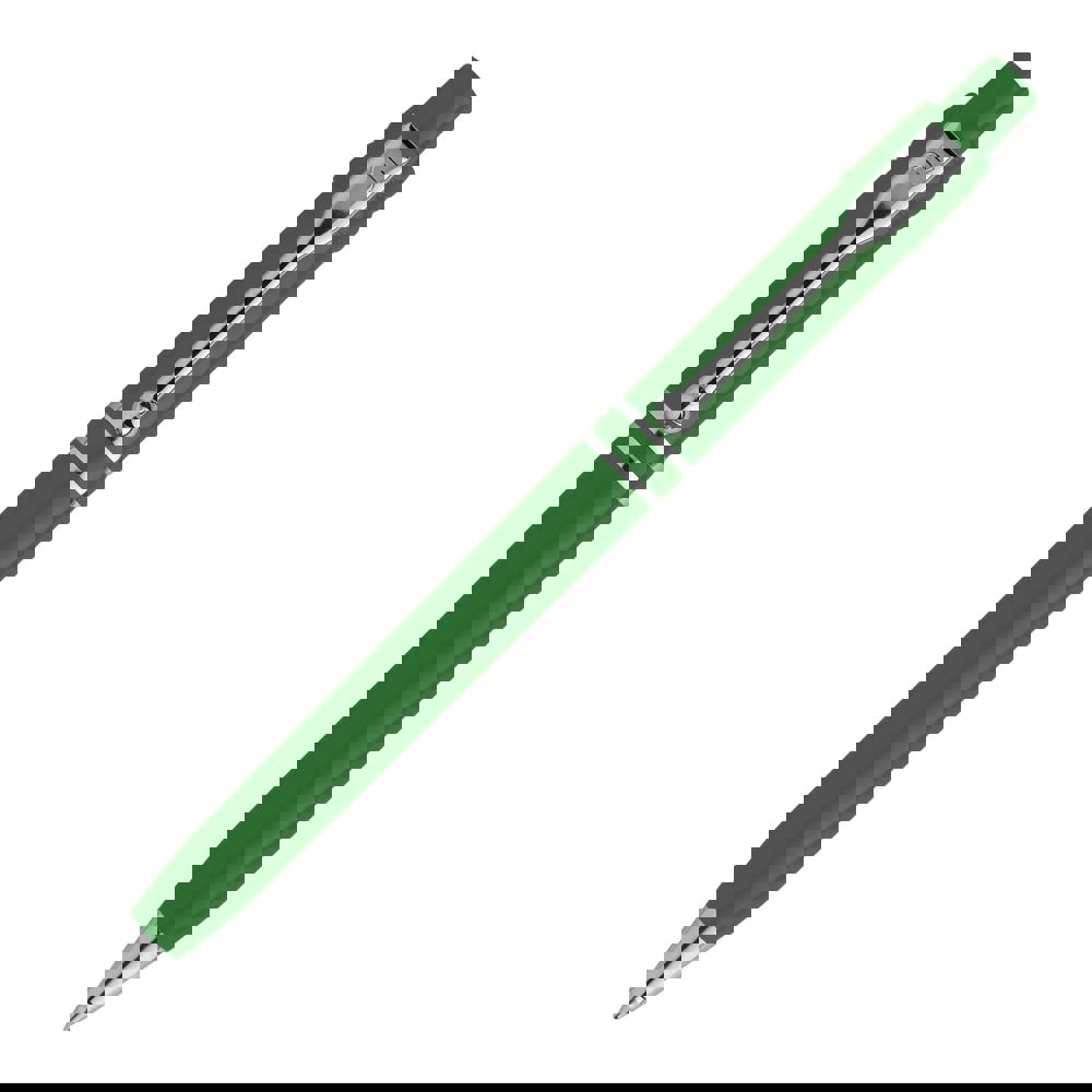 Kugelschreiber Raja Chrome hardcolour - Grün