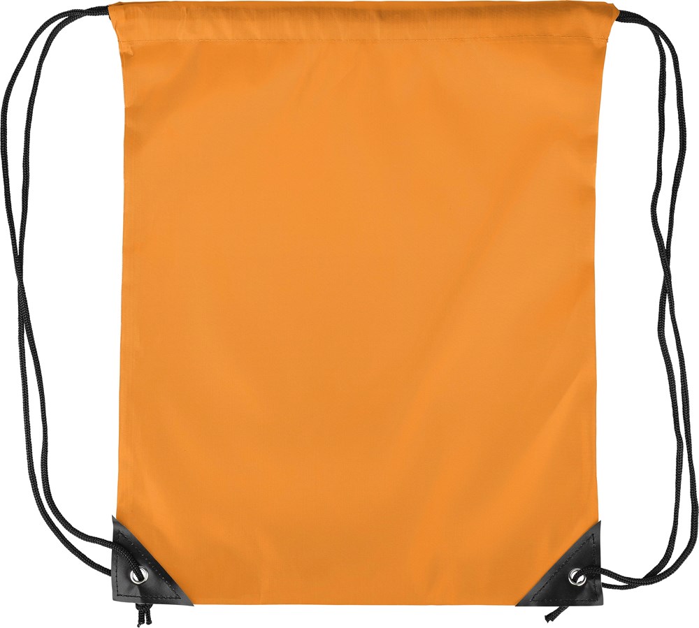 210D Polyester Kordelzug Rucksack Isolde - orange