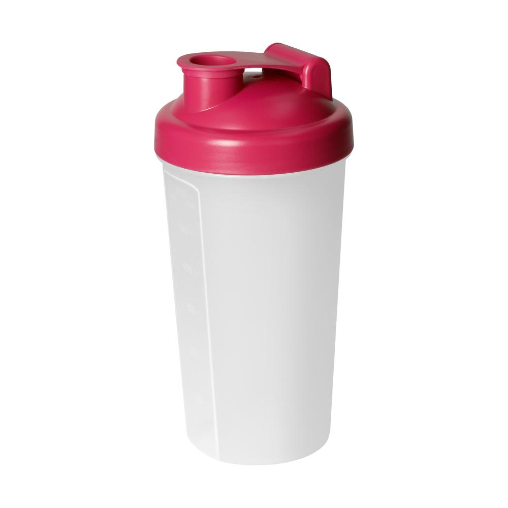Shaker "Protein", 0,60 l - berry/transparent