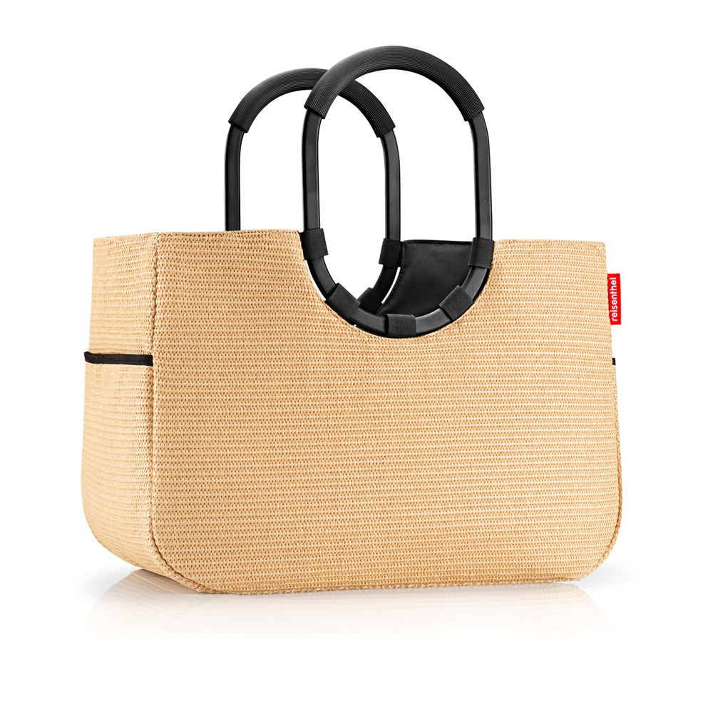 loopshopper L - frame raffia black