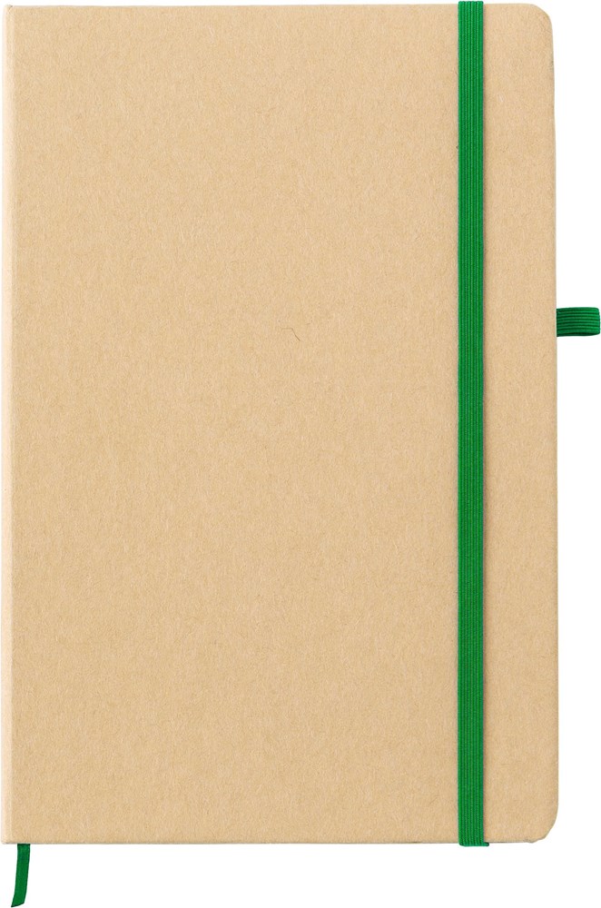 Notizbuch aus Papier Cora - grün