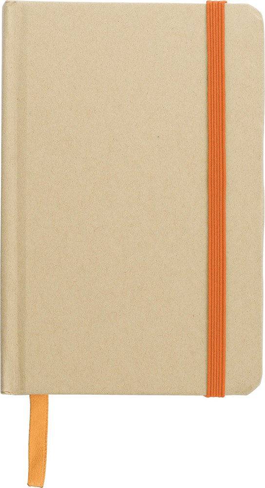 Notizbuch aus recyceltem Papier (A6) John - orange