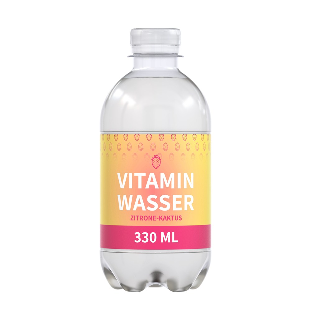 Zitrone-Kaktus Vitaminwasser, 330 ml