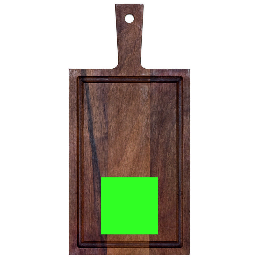 Schneidebrett mit Griff Nussbaum 33x16 cm