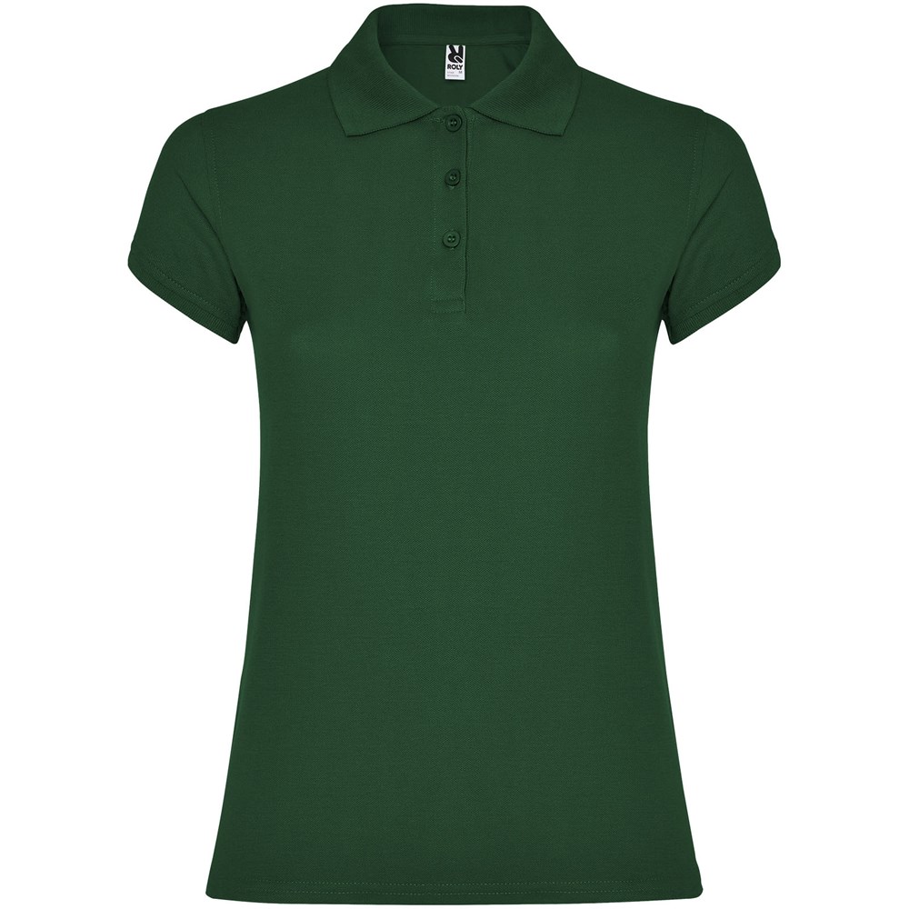 Star Poloshirt für Damen - dunkelgrün