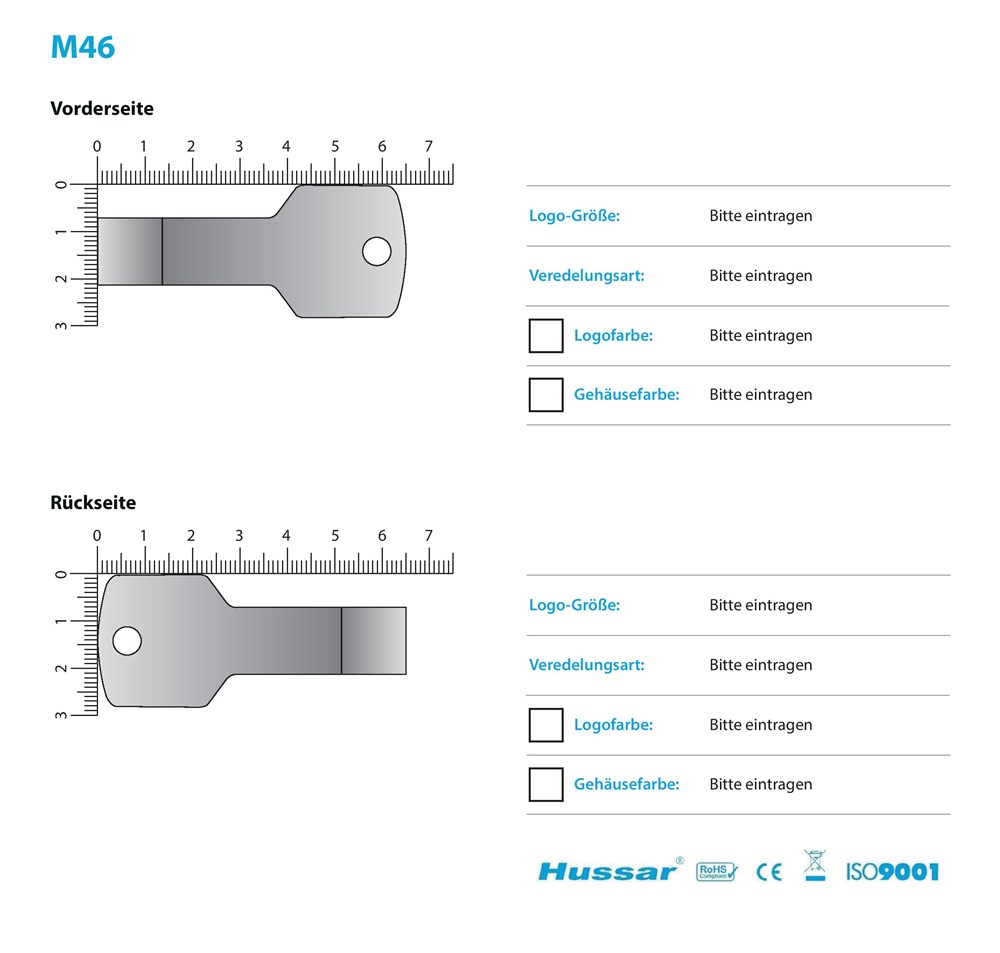 USB-Stick M46 USB 2.0 Flash Disk   4 GB SilberUSB 2.0 Flash Disk 4 GB