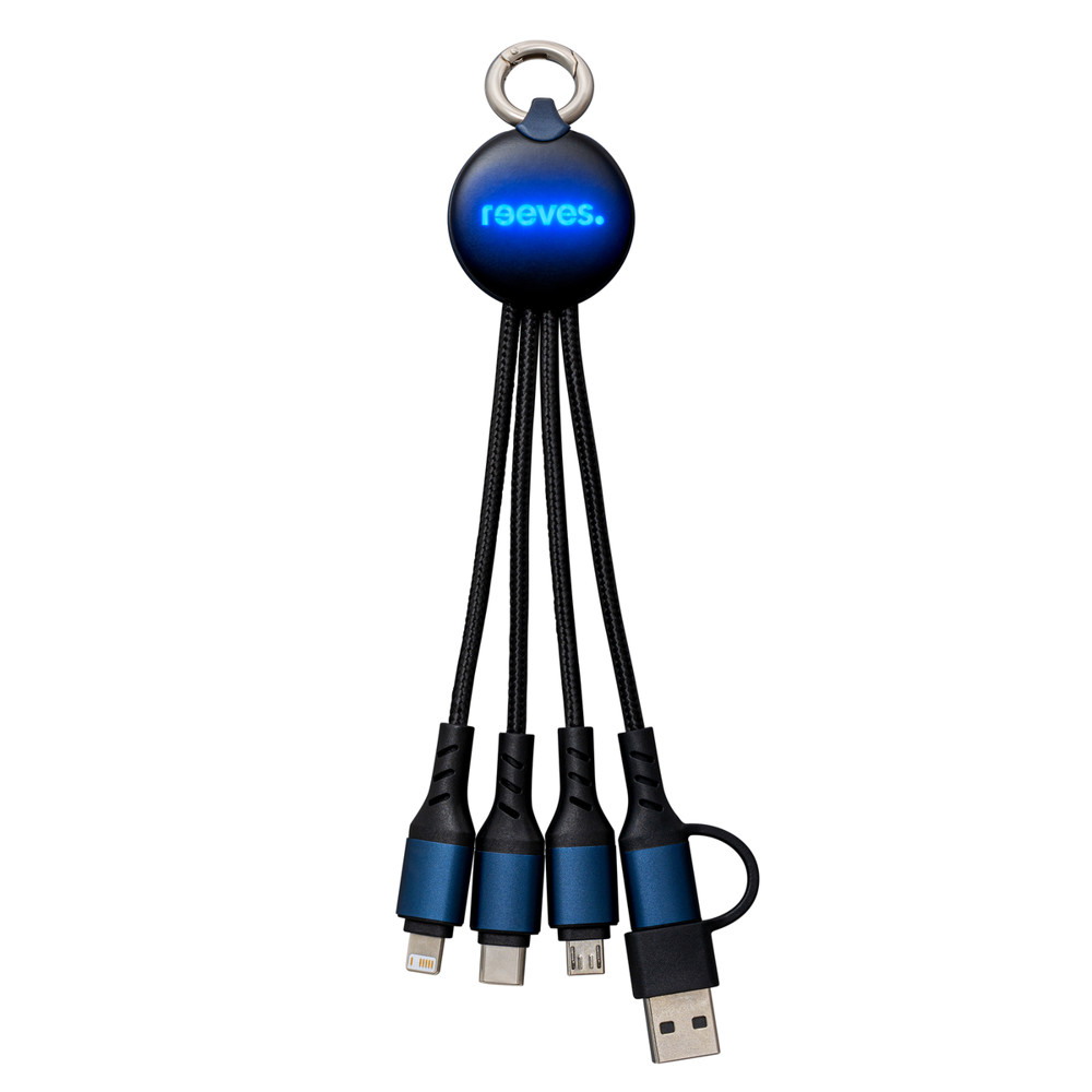 6-in-1 Ladekabel mit Beleuchtung REEVES-PUHALANI II