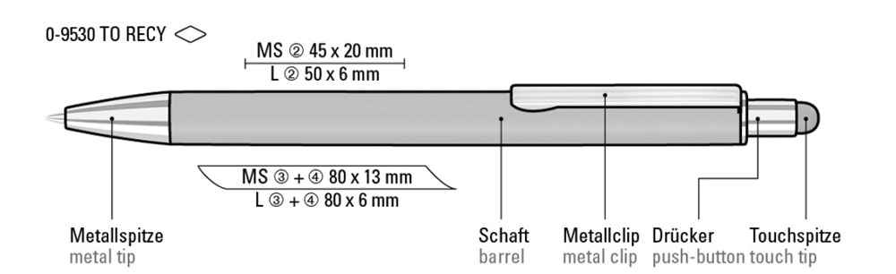 GROOVE TOUCH RECY, rot