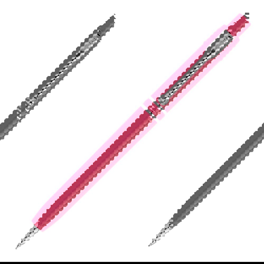 Kugelschreiber Raja Chrome hardcolour - ROSA
