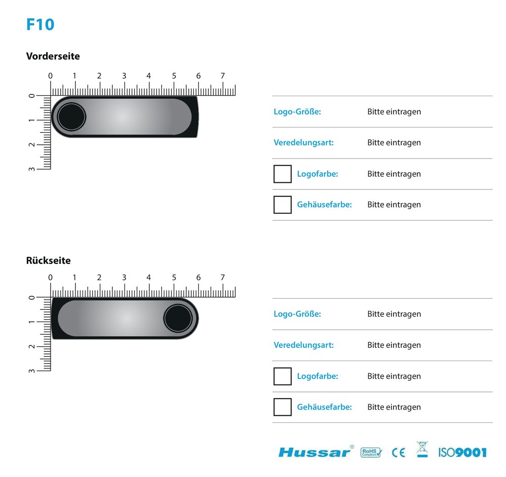 USB-Stick F10 USB 2.0 Flash Disk   8 GB SchwarzUSB 2.0 Flash Disk 8 GB