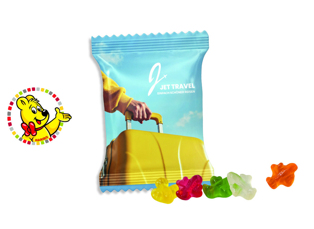 HARIBO Standardformen Werbetüte 15 g  ,  Inhalt:  HARIBO Flugzeuge