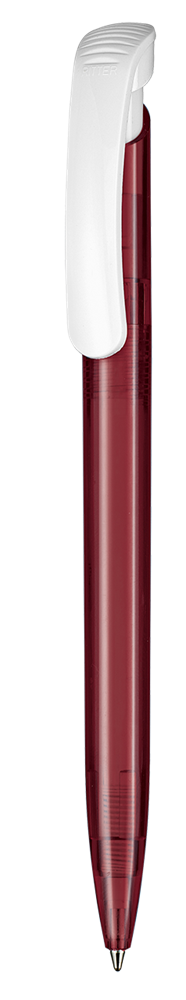 Kugelschreiber CLEAR TRANSPARENT S - rubin-rot TR/FR