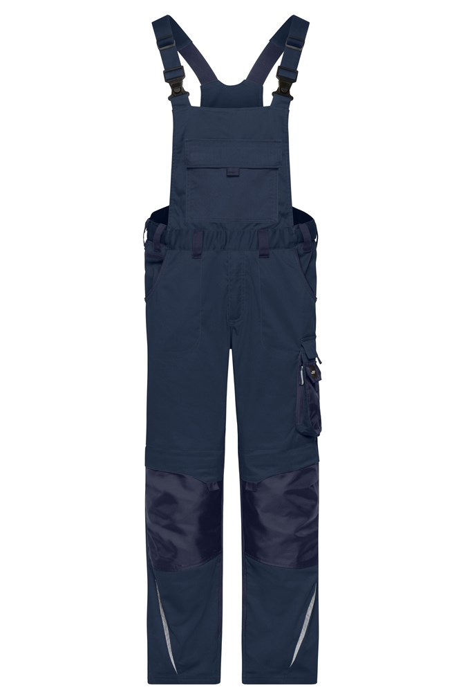 Workwear Pants with Bib - STRONG - - Navy/navy (ca. Pantone 296C)