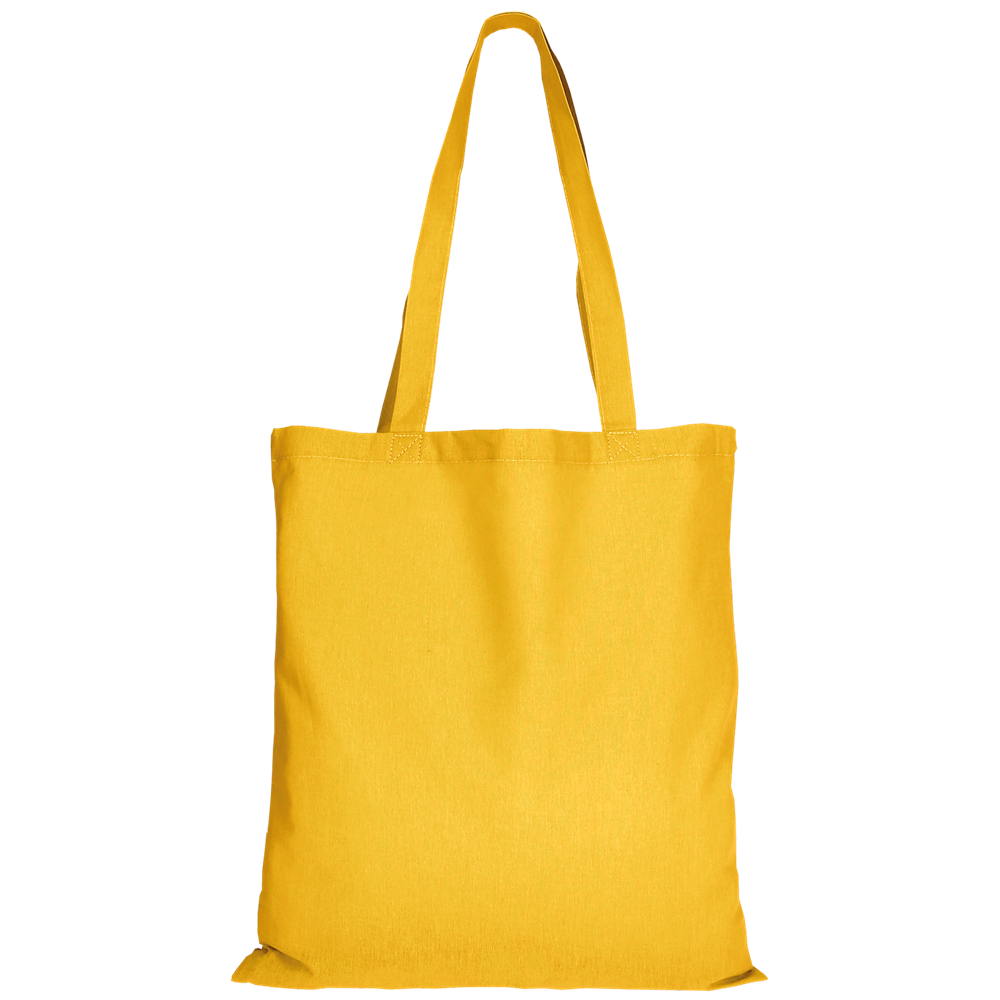 Baumwolltasche - OEKO-TEX® , ca. 140 g/m², mit zwei langen Henkeln - sonnenblumengelb