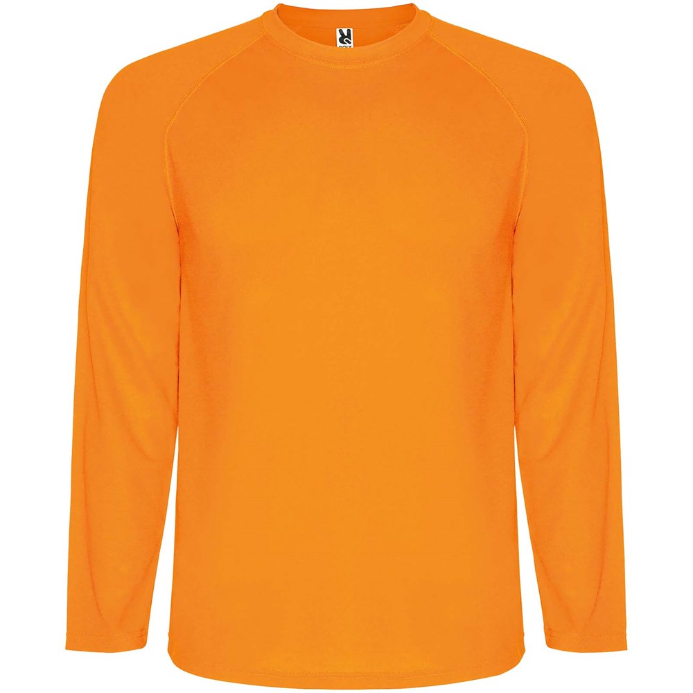 Montecarlo Langarm Sport-Shirt für Männer - Fluor Orange