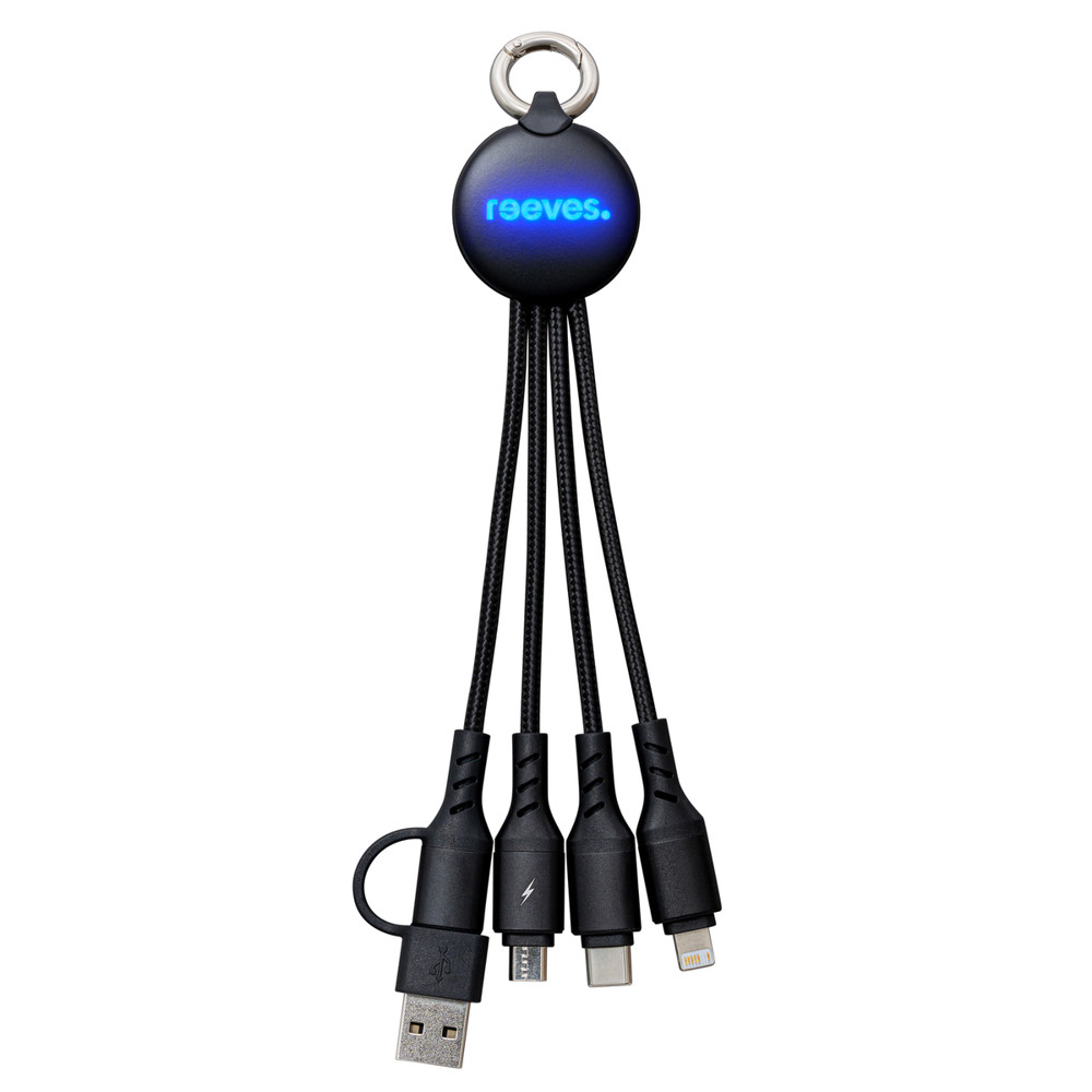 6-in-1 Ladekabel mit Beleuchtung REEVES-PUHALANI II