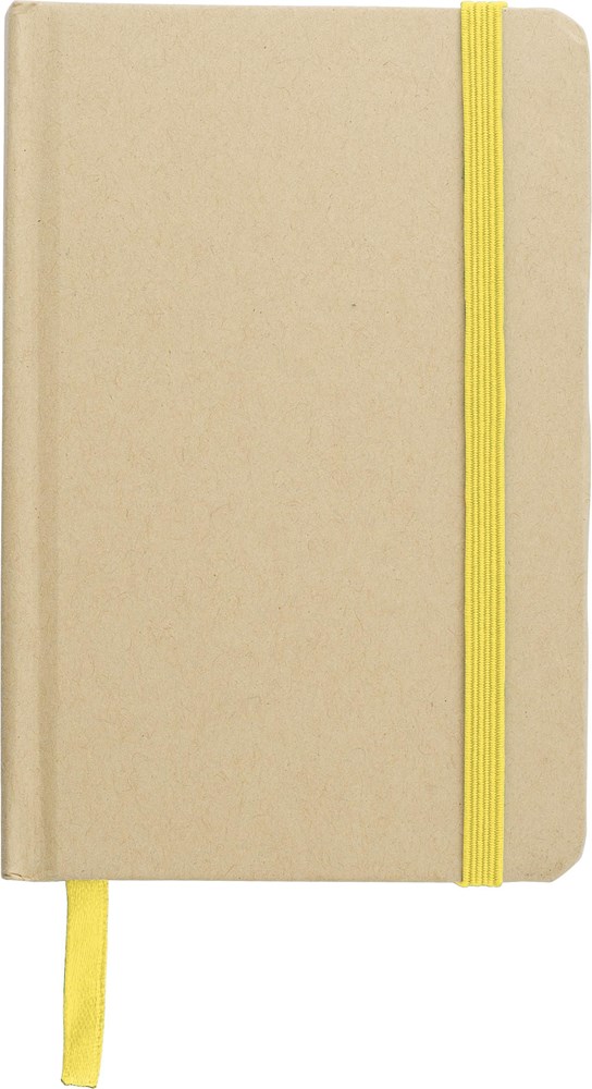 Notizbuch aus recyceltem Papier (A6) John - gelb