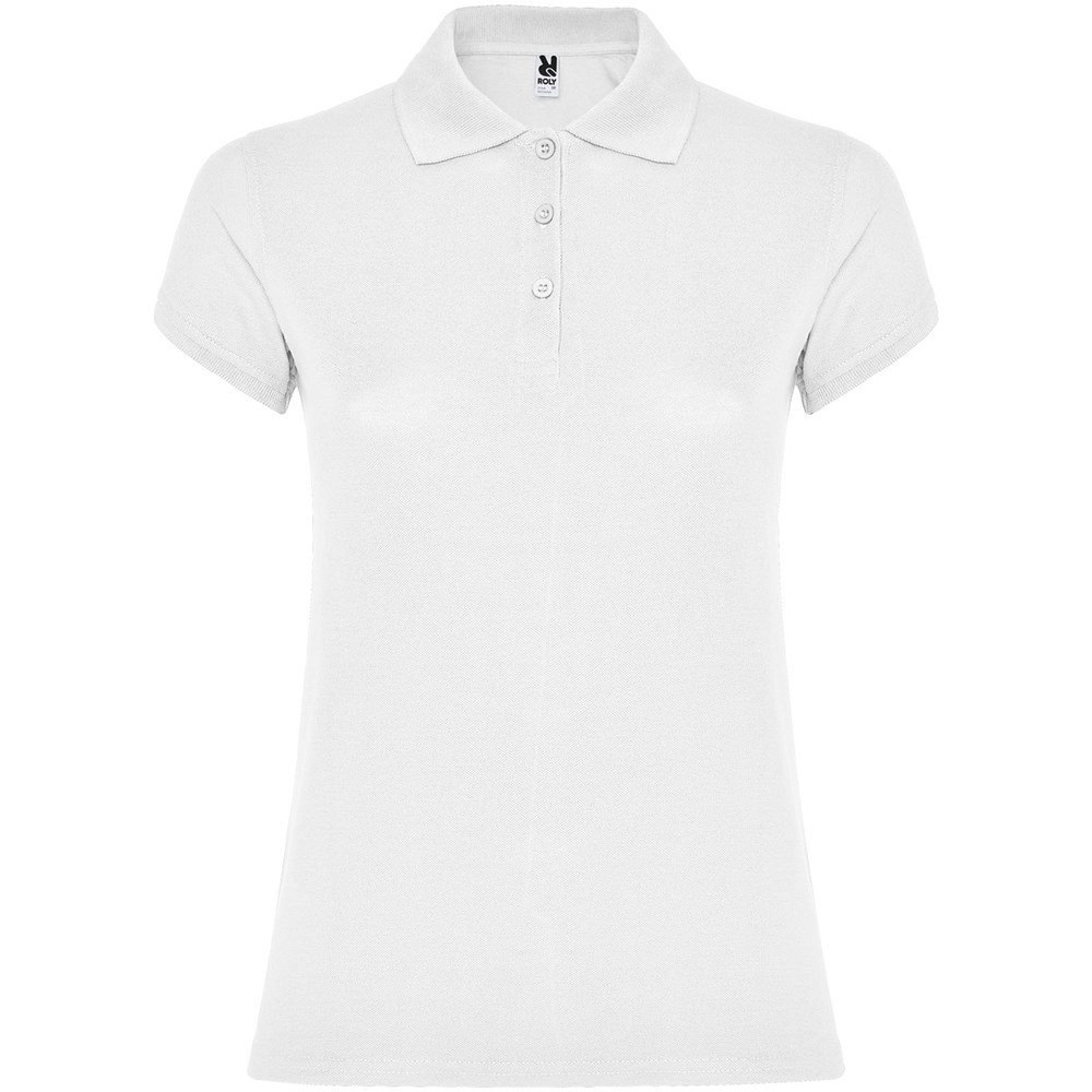 Star Poloshirt für Damen - weiss