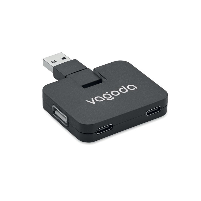 SQUARE-C - 4 Port USB Hub