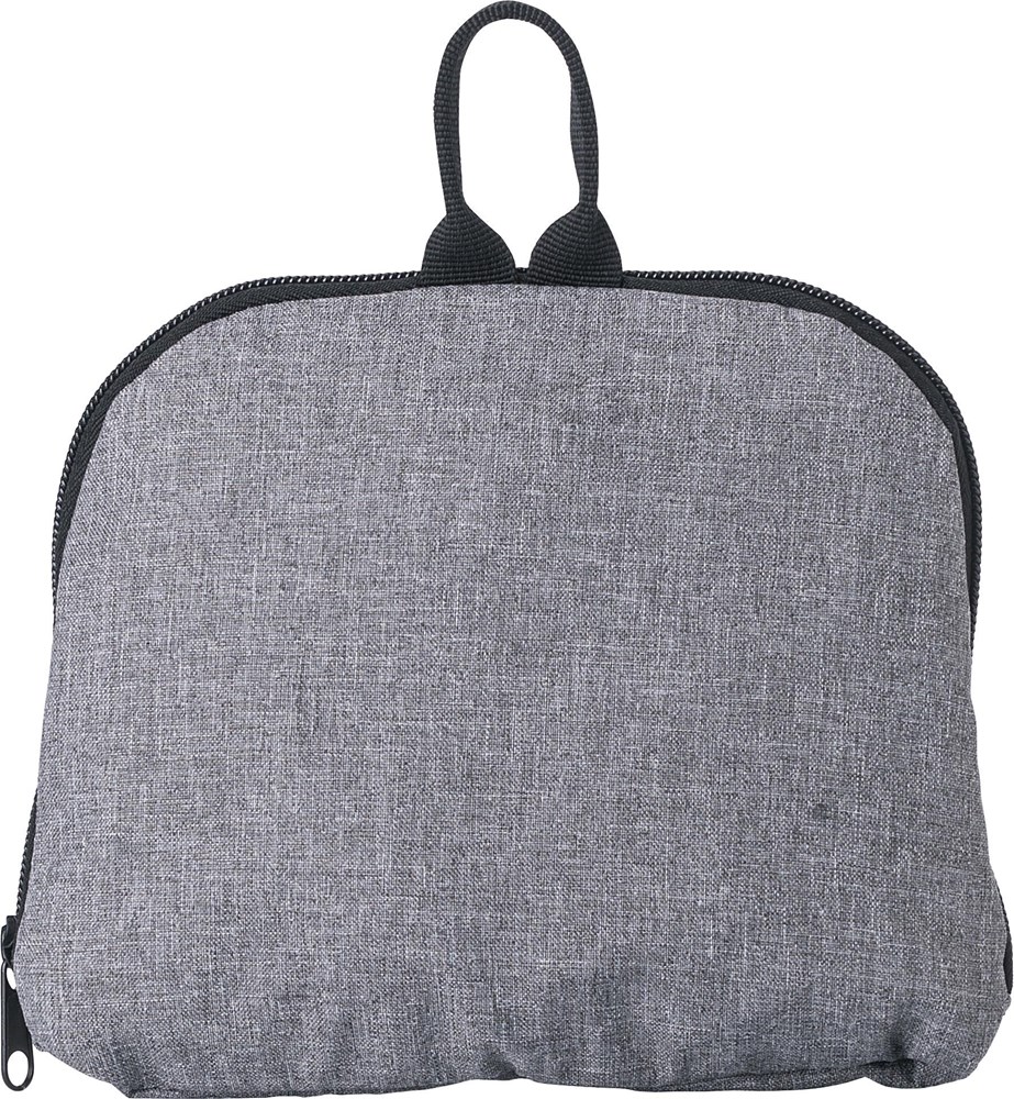 300D Zweifarbiger faltbarer Rucksack mit Kordelzug Camilla - grau