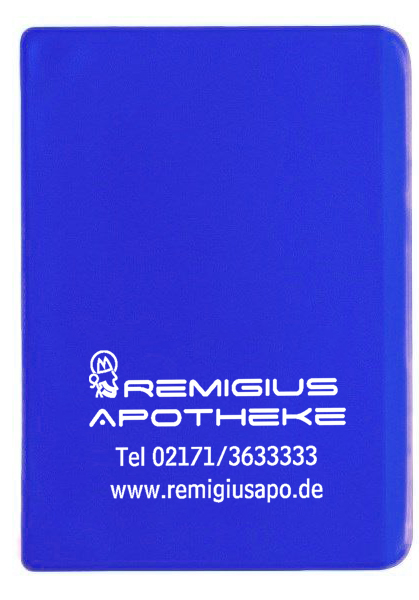 Rezepthülle "Colour" bedruckbar mit Logo - Dunkelblau