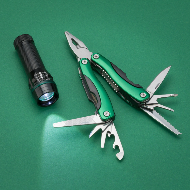 Set Colorado II: Taschenlampe und großes Multitool Colorado