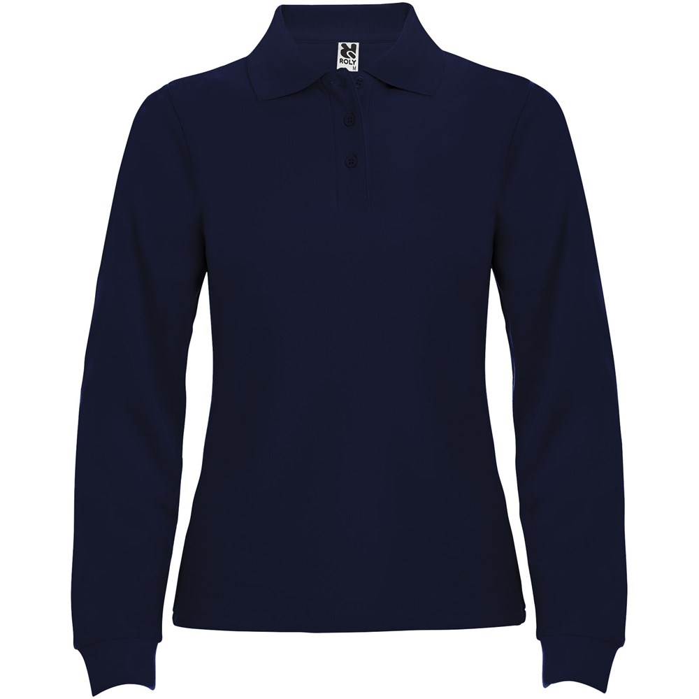 Estrella Langarm Poloshirt für Damen - Navy Blue