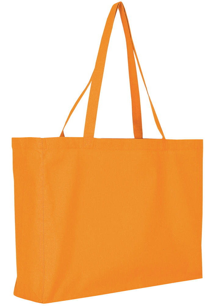 Baumwoll - Shopper, OEKO-TEX®,  ca. 140 g/m² - mandarin