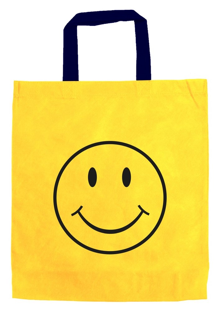 Große Motiv-Baumwolltasche "Smile"