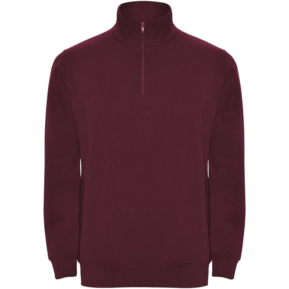 Aneto Pullover mit Viertelreißverschluss - Garnet