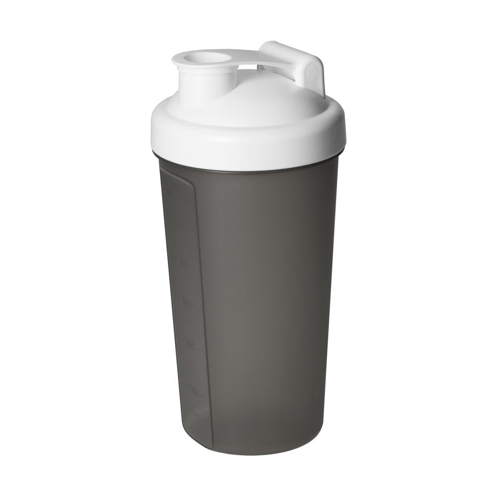 Shaker "Protein", 0,60 l - weiß/transluzent-grau