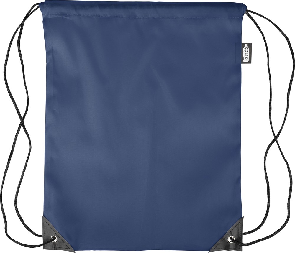 rPET 210D Polyester Rucksack mit Kordelzug Calix - blau