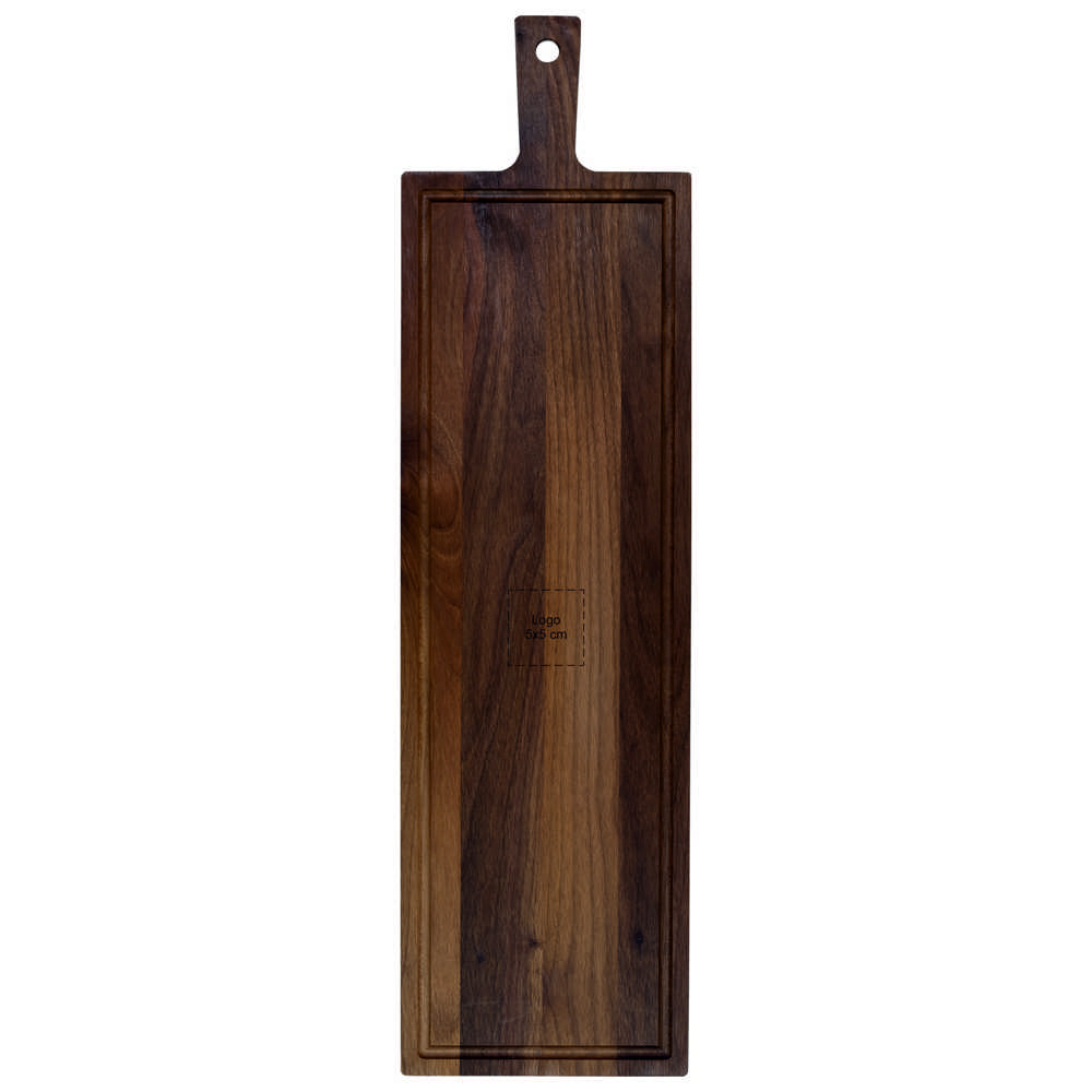 Schneidebrett mit Griff Nussbaum 69x19 cm