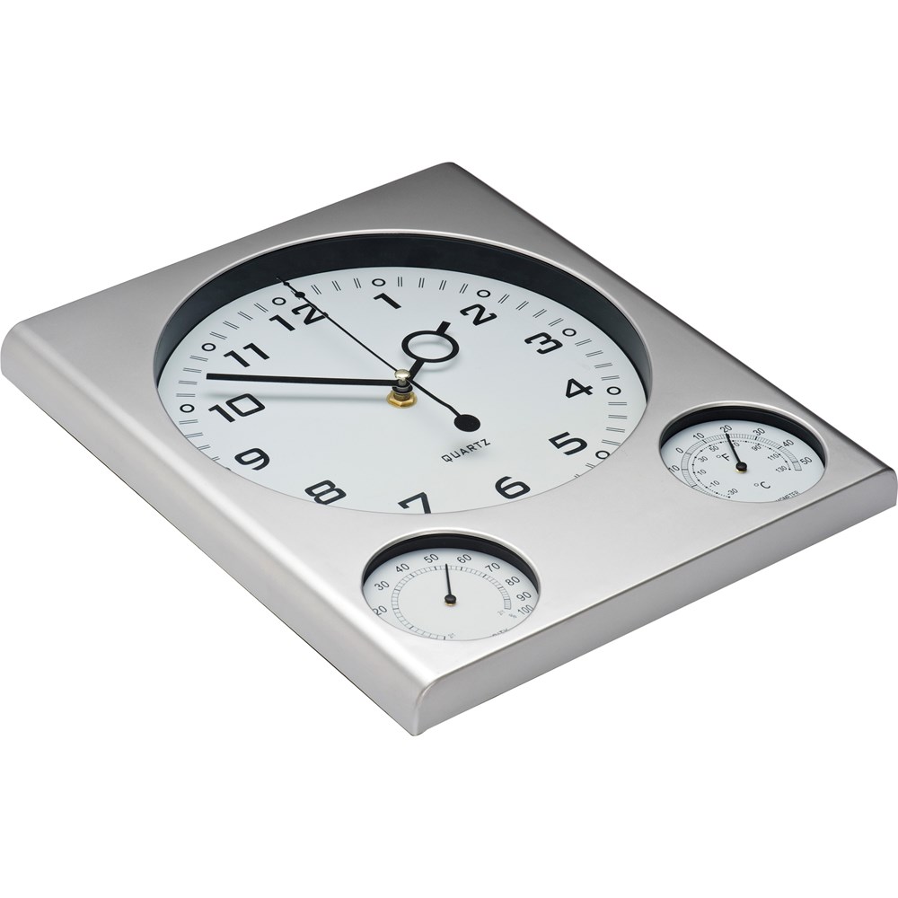 Wanduhr mit Hygrometer und Thermometer RAUL