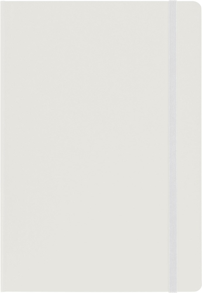Notizbuch aus Karton (ca. DIN A5 Format) Chanelle - weiß