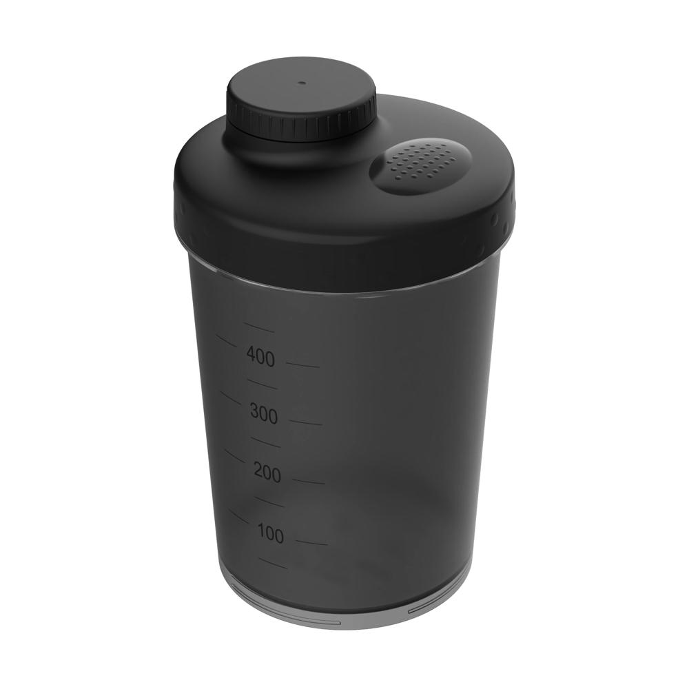 Shaker "Energy", 0,40 l - transparent-grau/schwarz