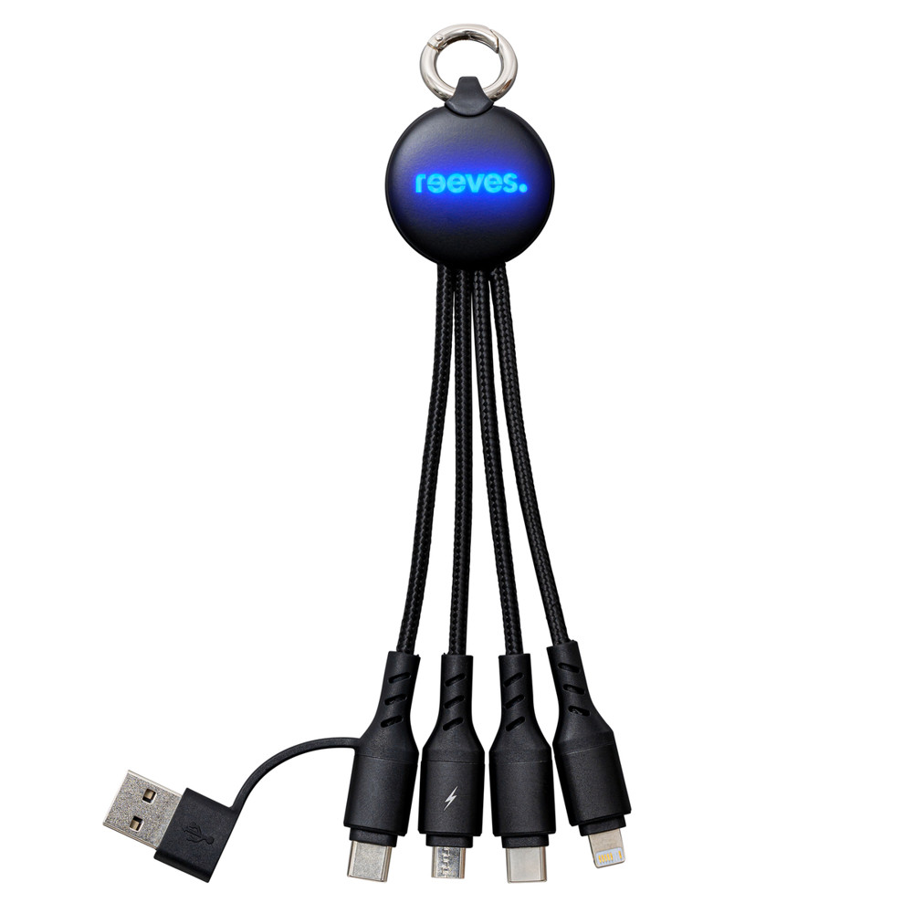 6-in-1 Ladekabel mit Beleuchtung REEVES-PUHALANI II