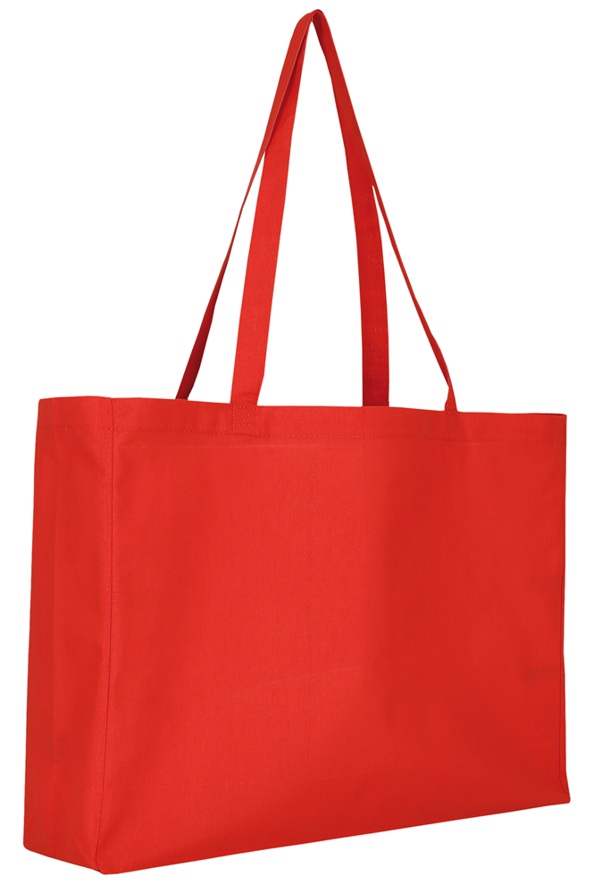 Baumwoll - Shopper, OEKO-TEX®,  ca. 140 g/m² - rot