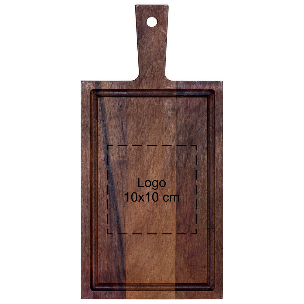 Schneidebrett mit Griff Nussbaum 33x16 cm