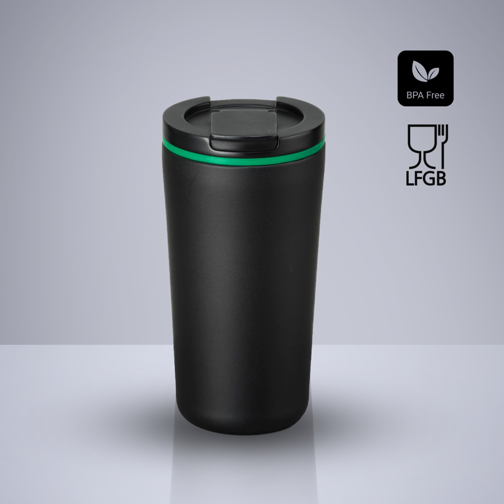 Travel Set: Thermobecher 370 ml & Automatikschirm