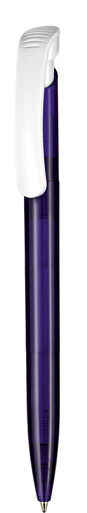 Kugelschreiber CLEAR TRANSPARENT S - ozean-blau TR/FR