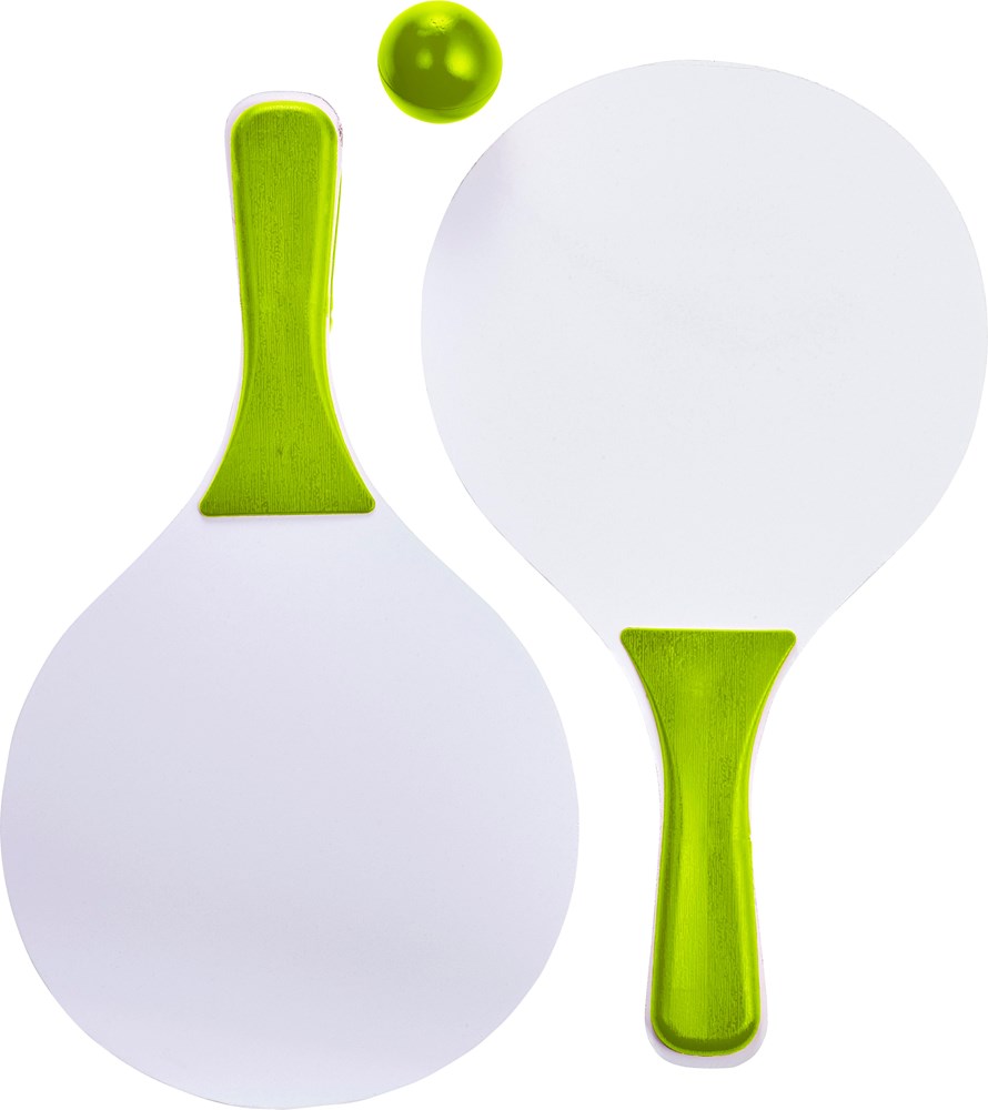 Beachball Tennisspiel aus Holz Eliza - Limettengrün