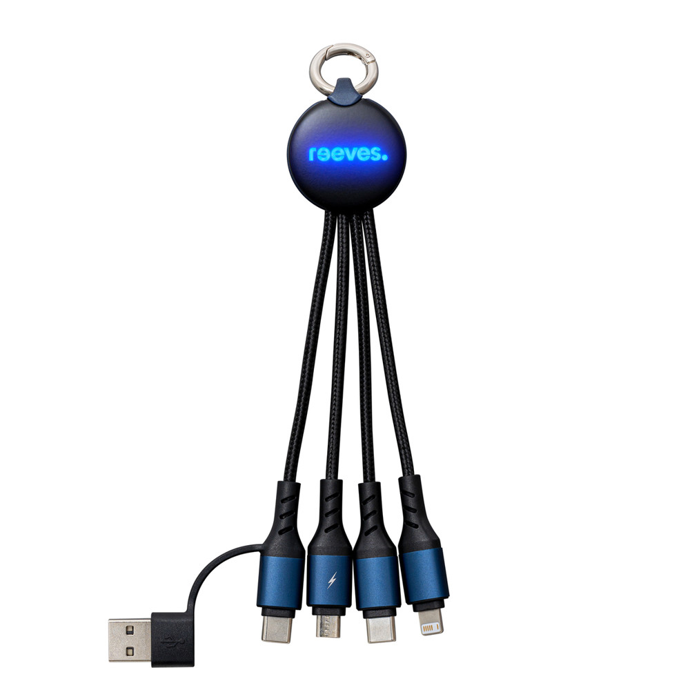 6-in-1 Ladekabel mit Beleuchtung REEVES-PUHALANI II