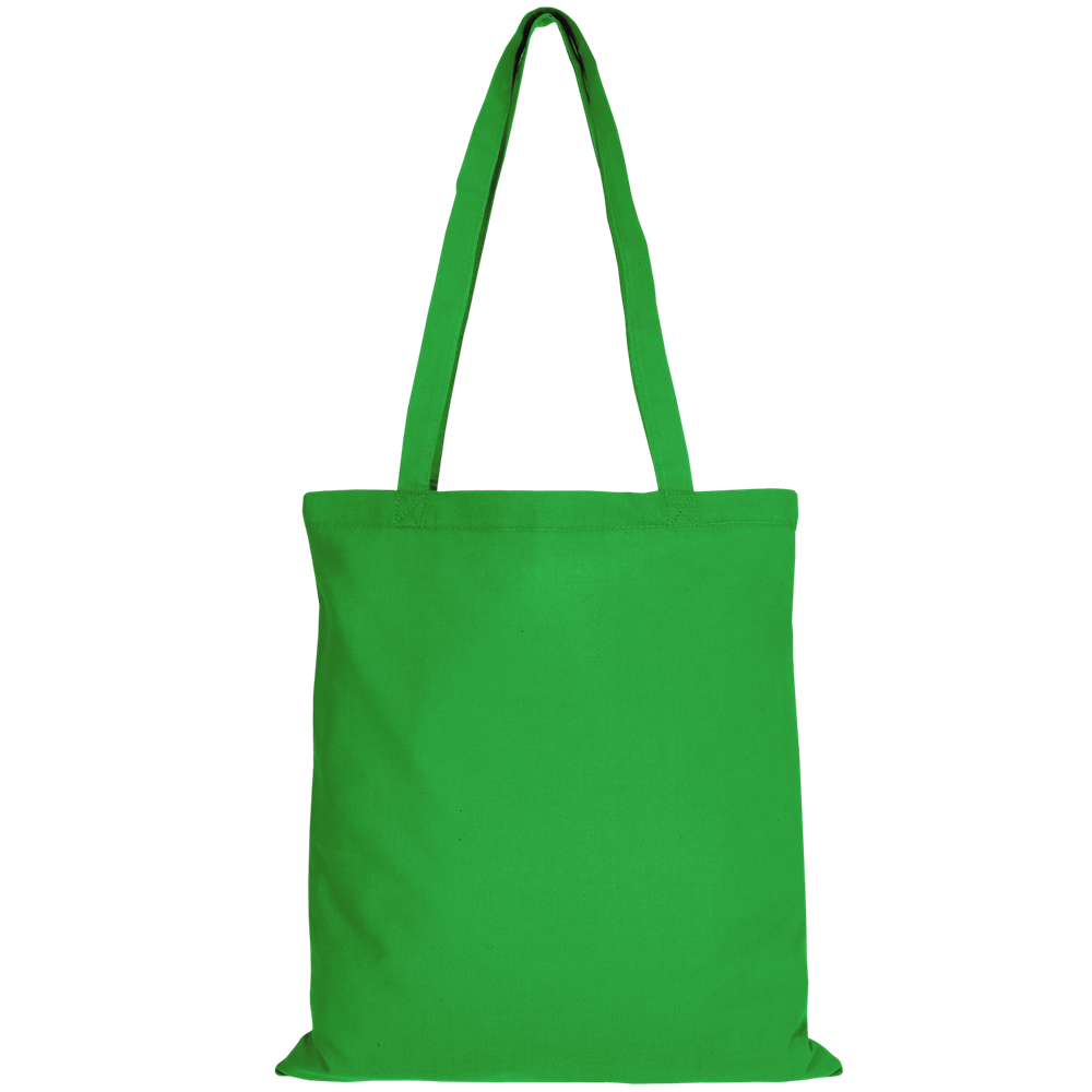 Baumwolltasche - OEKO-TEX® , ca. 140 g/m², mit zwei langen Henkeln - maigrün