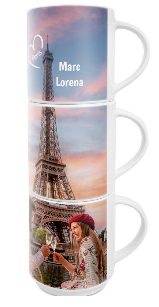 Form 796 Keramiktasse Sublimation weiss, stapelbar