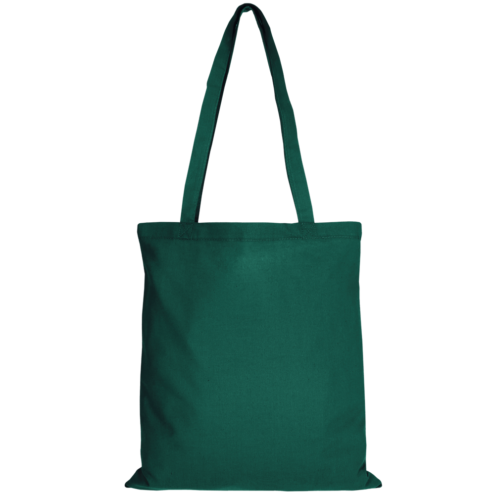 Baumwolltasche - OEKO-TEX® , ca. 140 g/m², mit zwei langen Henkeln - waldgrün