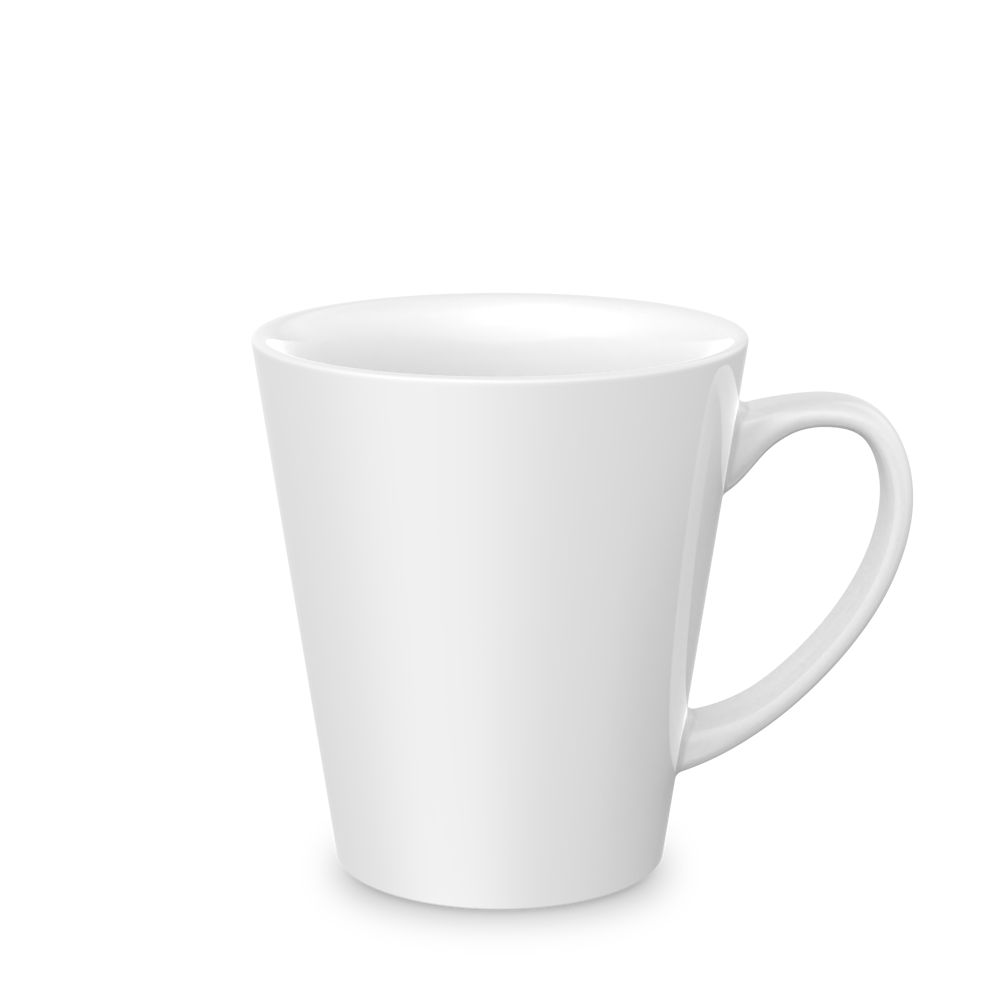 Form 793 Keramiktasse Sublimation weiss, konisch